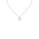 Cream Pearl Heart Necklace